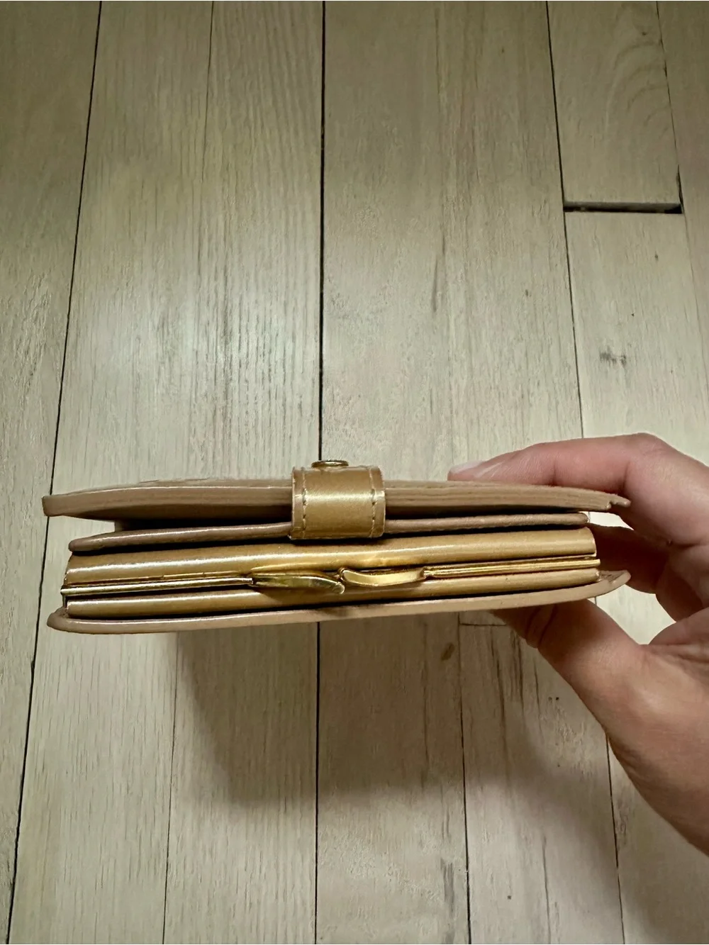 Louis Vuitton Tan Patent Vernis French Wallet